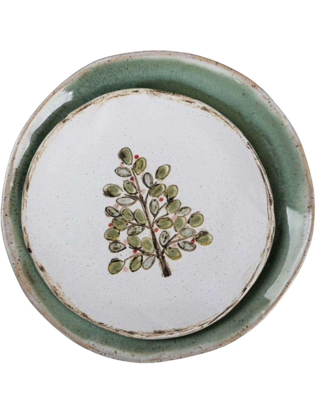 Etta B - Farmhouse Leaf Tree Salad Plate
