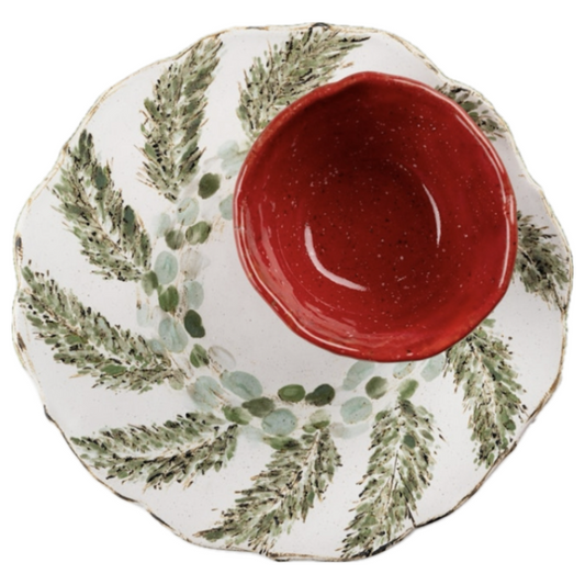 Ettab Pottery - Evergreen Organic Charger