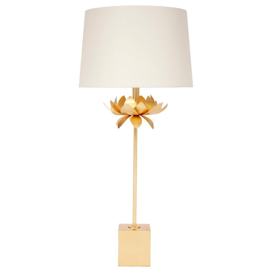 Gold Leaf Buffet Table Lamp